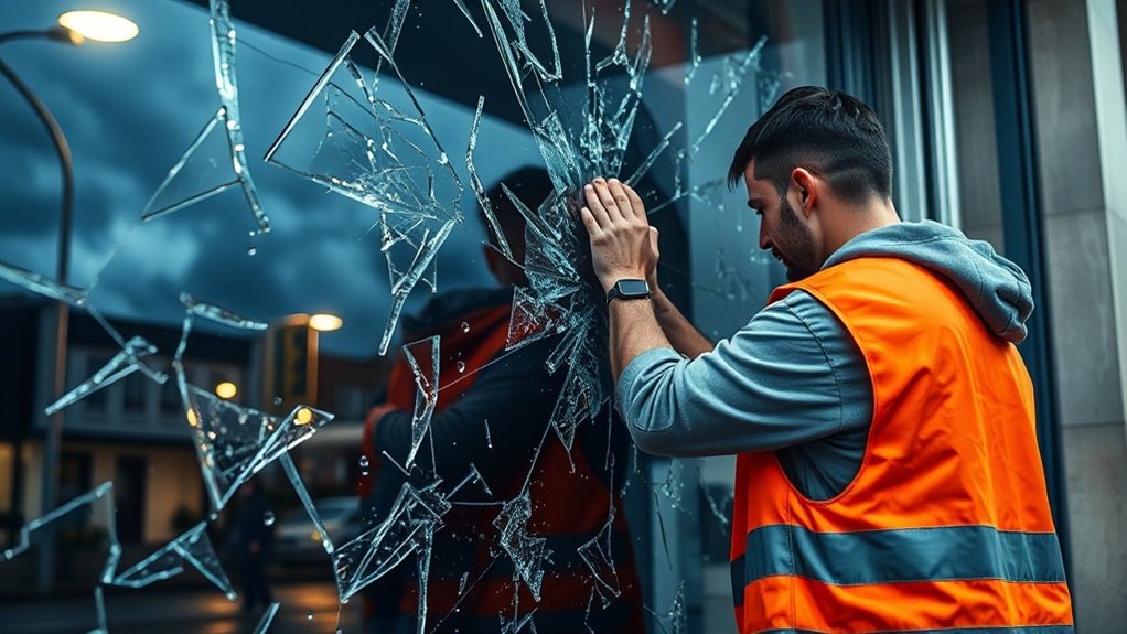 Storm Damage Glass Repair Brent