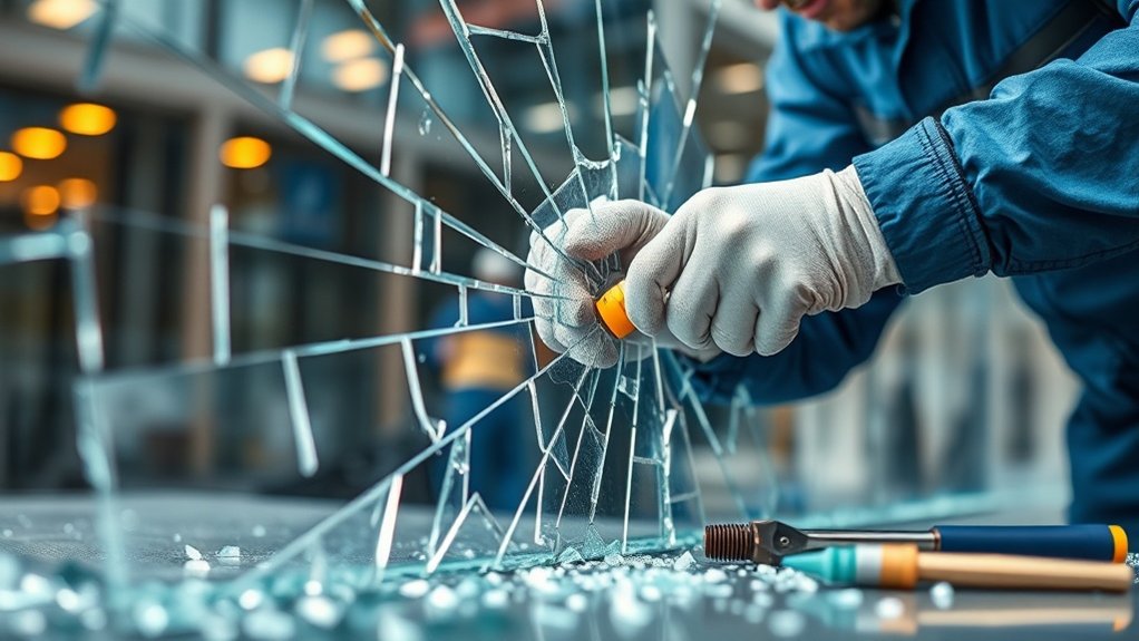 Vandalism Glass Repair Greenwich